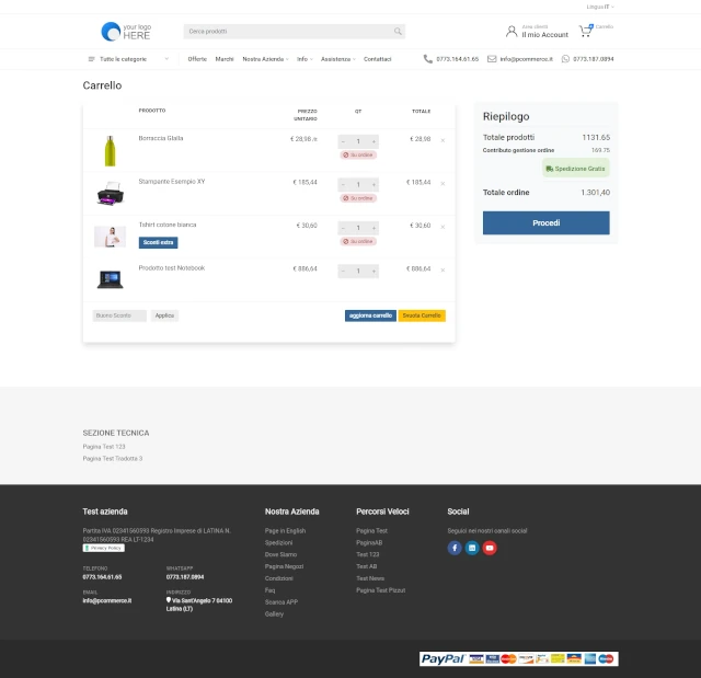 Semplifica gli acquisti - Disponi di un sito ecommerce professionale
