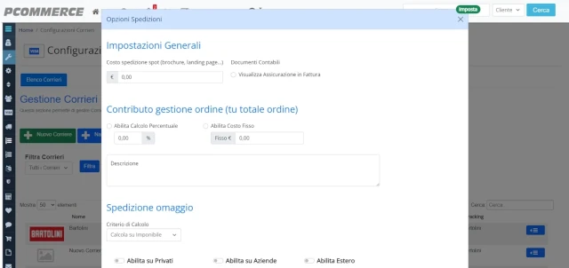 Personalizza le spedizioni - Personalizza il tuo ecommerce in ogni dettaglio