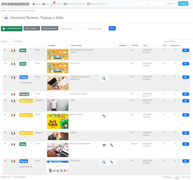 Promuovi offerte e comunicazioni - Personalizza il tuo ecommerce in ogni dettaglio