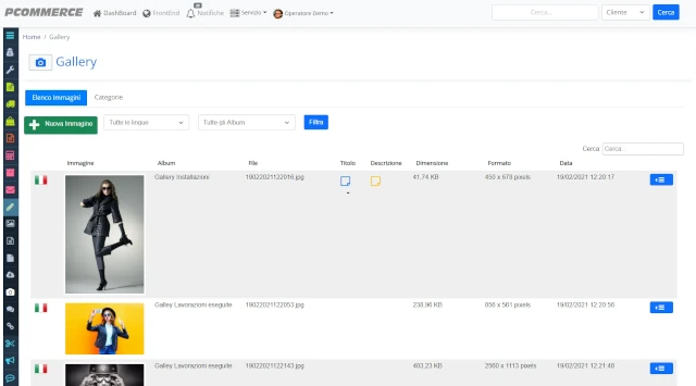 Valorizza i tuoi prodotti con le immagini - Personalizza il tuo sito senza programmare