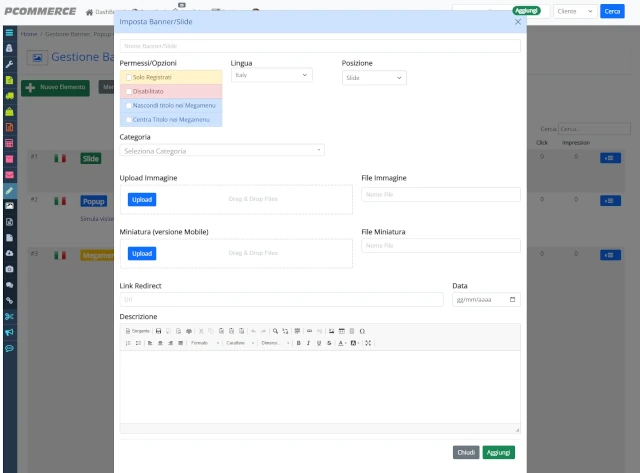 Pubblica nuove campagne in pochi minuti - Personalizza il tuo sito senza programmare