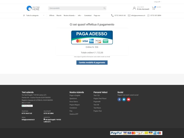 Concludi gli ordini in pochi clic - Disponi di un sito ecommerce professionale