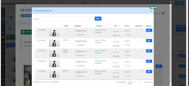 Suggerisci prodotti correlati - Vendi di più con un catalogo sempre aggiornato