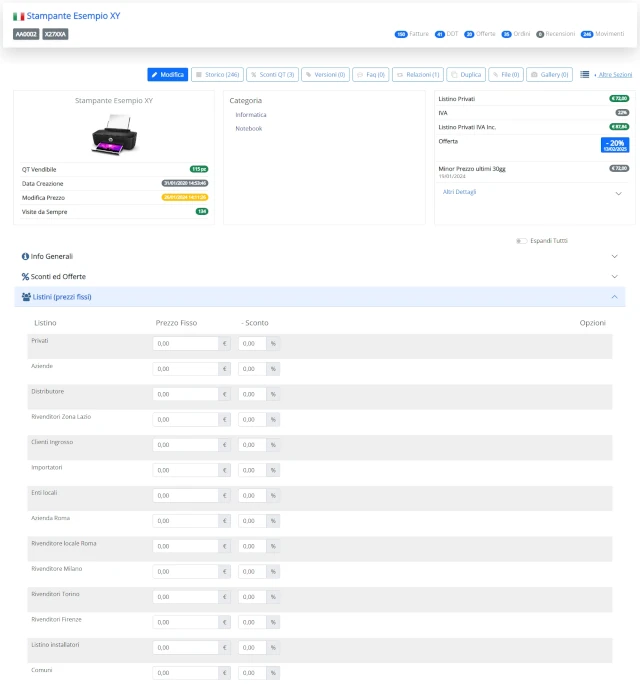 Personalizza prezzi e listini - Vendi di più con un catalogo sempre aggiornato