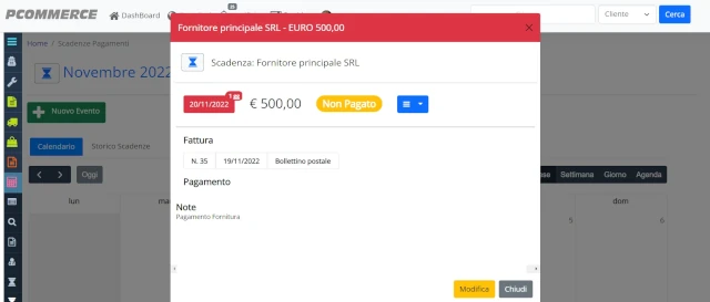 Visualizza tutti i dettagli - Non dimenticare più una scadenza