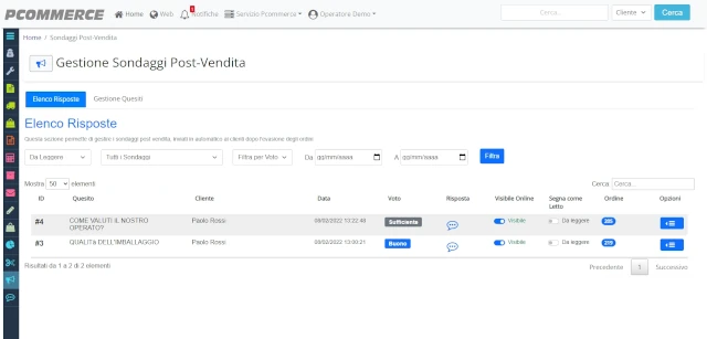 Misura la soddisfazione dei clienti - Vendi di più con un catalogo sempre aggiornato
