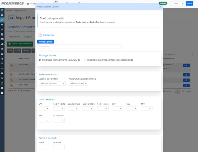 Gestisci i listini dei fornitori - Aggiorna catalogo e clienti in pochi minuti