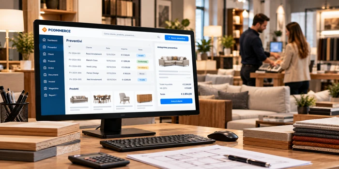 Software Ecommerce con Gestione preventivi per mobilifici